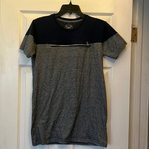 MEN’s ECLIPSE T-Shirt w/ front chest zipper design